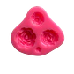 Molde Silicona Rosas 4 Figuras 7,2x7,2cm - Miniatura 1