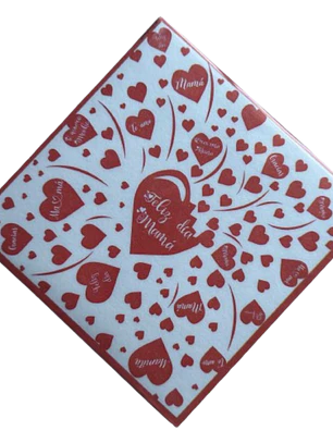 Papel Alfajor Dia De La Madre Diseño A 100un 14x14cm