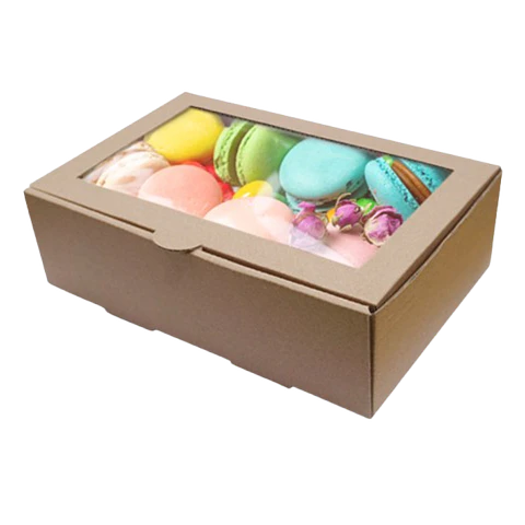 Pack 5 Caja M Carton Microcorrugado Ventana 21,2x14,7x6,8cm