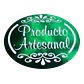 Sticker Producto Artesanal Verde 100un 38mm - Miniatura 1