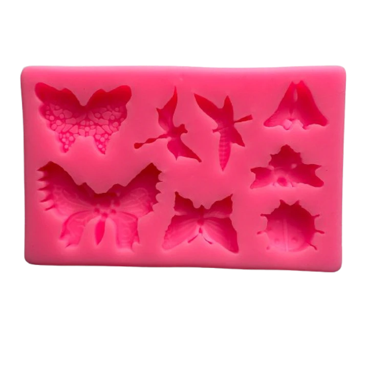 Molde Silicona Alitas De Primavera 8 Figuras 12,3x6cm 1