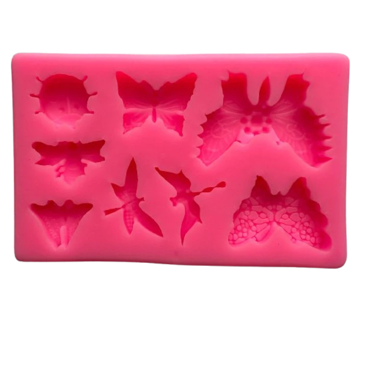 Molde Silicona Alitas De Primavera 8 Figuras 12,3x6cm 2