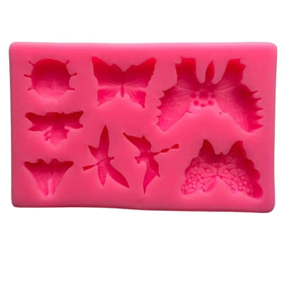 Molde Silicona Alitas De Primavera 8 Figuras 12,3x6cm 2