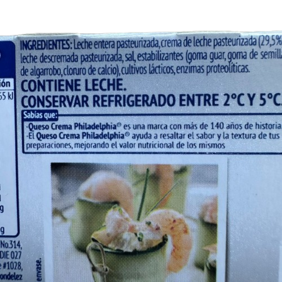 Queso Crema Philadelphia Kraft 250g 2