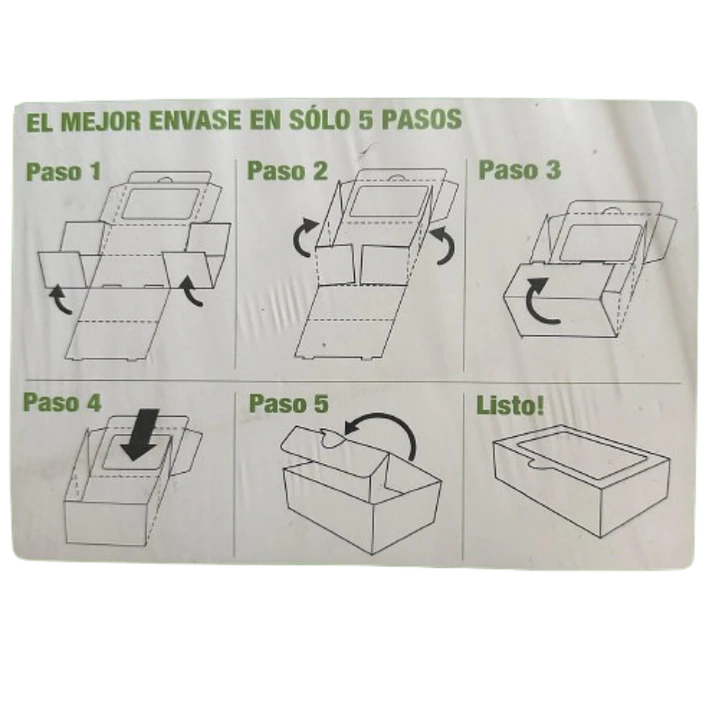 Pack 5 Caja S Carton Microcorrugado Ventana 19,3x13,5x4,3cm 2