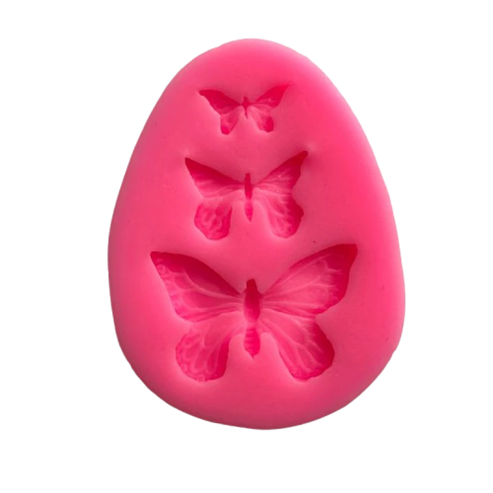 Molde Silicona Mariposas 3 Figuras 7,2x5,4cm 1