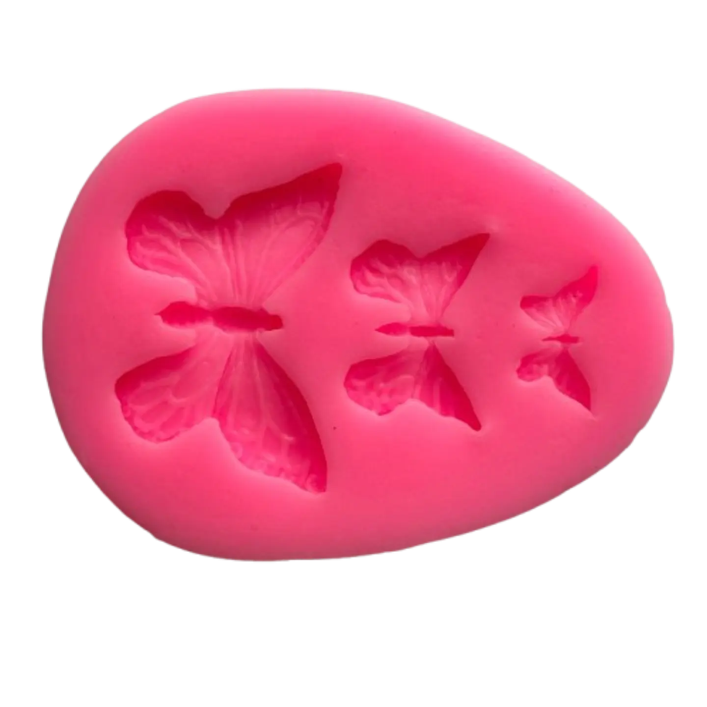 Molde Silicona Mariposas 3 Figuras 7,2x5,4cm 2