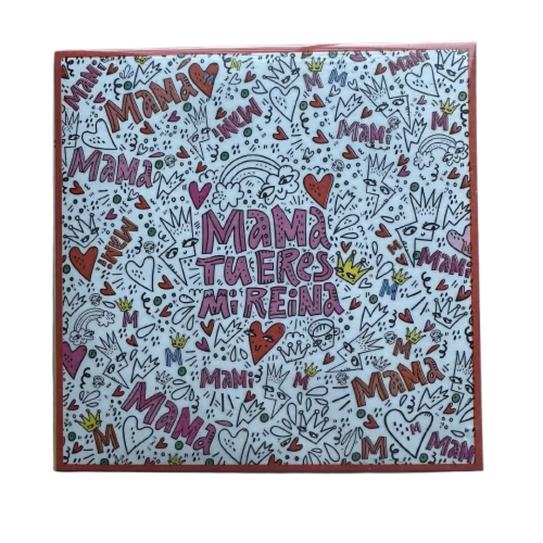 Papel Alfajor Dia De La Madre Diseño B 100un 14x14cm 1