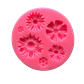 Molde Silicona Flores B 6 Figuras 7,2x7,2cm - Miniatura 1
