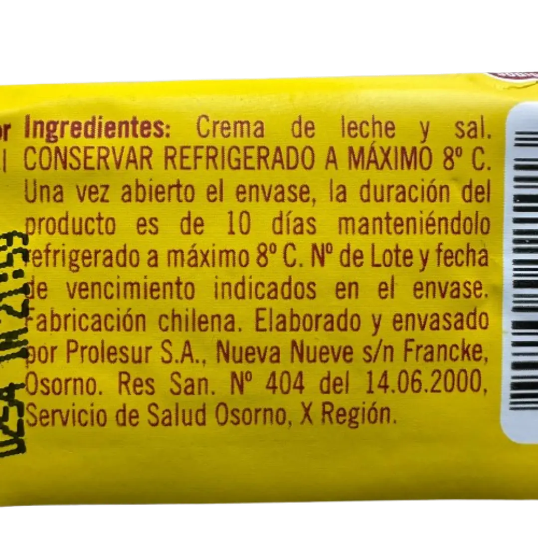 Mantequilla Con Sal Soprole 250g 2