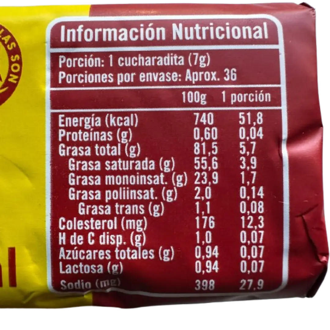 Mantequilla Con Sal Soprole 250g 3