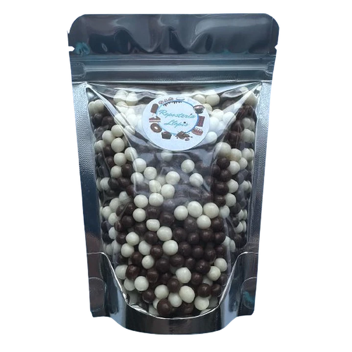 Bolitas De Cereal Blanco Negro Bañadas En Chocolate 80g 1