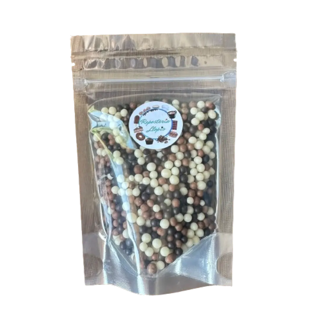 Bolitas De Cereal Blanco Negro Bañadas En Chocolate 80g 2