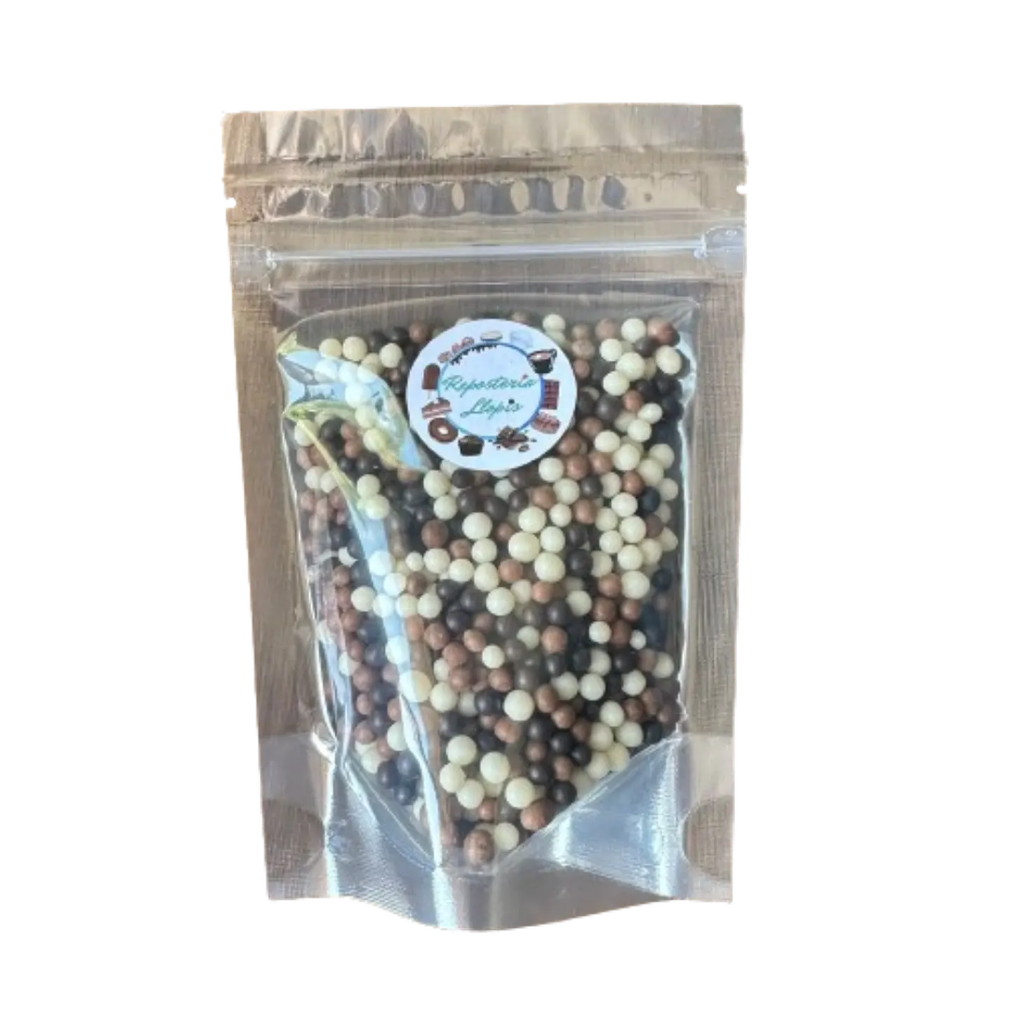 Bolitas De Cereal Blanco Negro Bañadas En Chocolate 80g 2