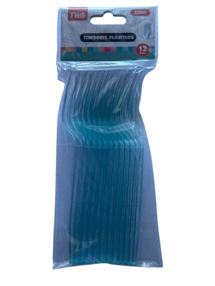 Tenedores 12 Un Acrilico Transparente Calipso