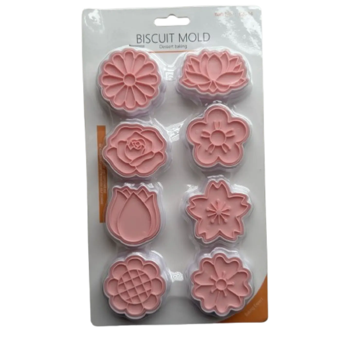 Cortador Galletas Flores Estampadas 8 Diseños 1
