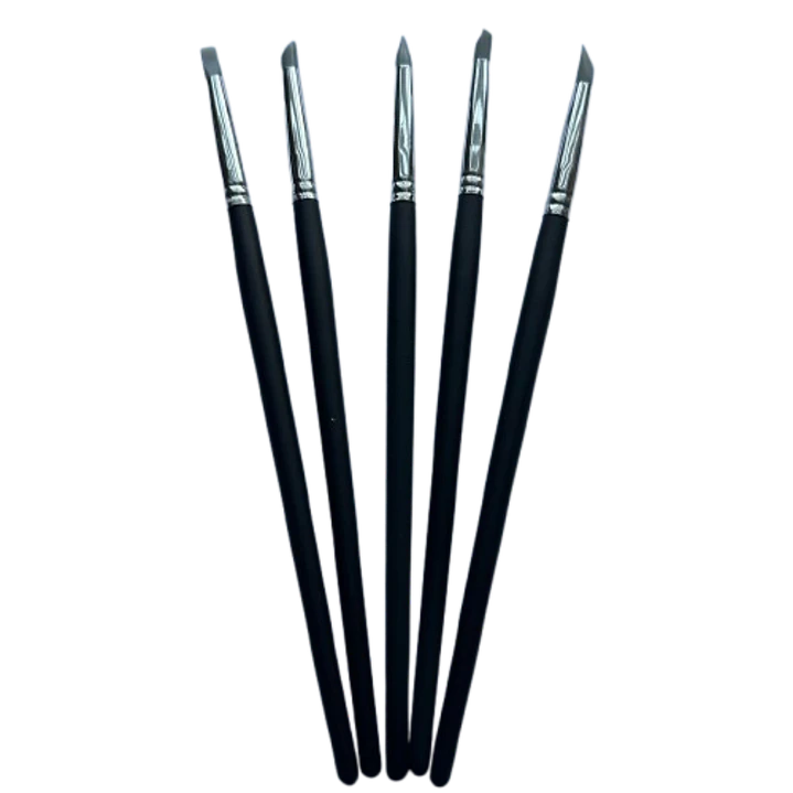 Set 5 Pinceles Punta Silicona 1