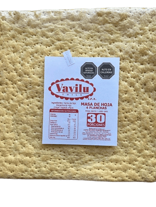 Plancha Milhojas 30P 4 Capas Vavilu