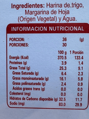 Plancha Milhojas 30P 4 Capas Vavilu