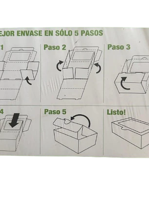 Pack 5 Caja L Carton Microcorrugado Ventana 23,2x15,5x6,8cm