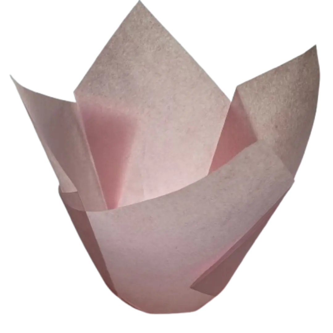 Tulipa Para Muffin Rosado 50un Diametro 5cm Alto 6cm 1