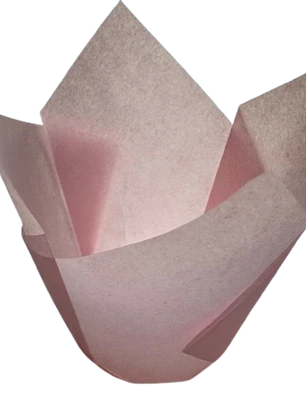 Tulipa Para Muffin Rosado 50un Diametro 5cm Alto 6cm