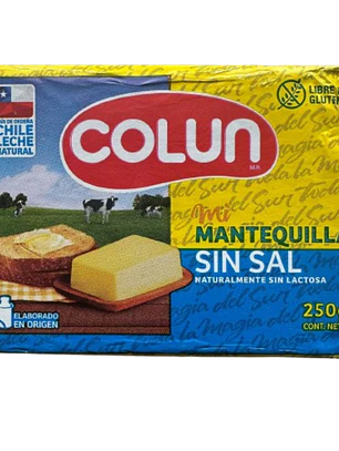 Mantequilla Sin Sal Colun 250g