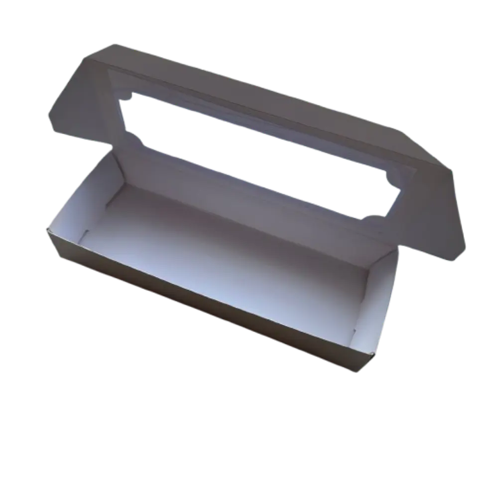 Pack 5 Caja E Con Ventana 3 Alfajores Cartulina 19x7x3cm 3