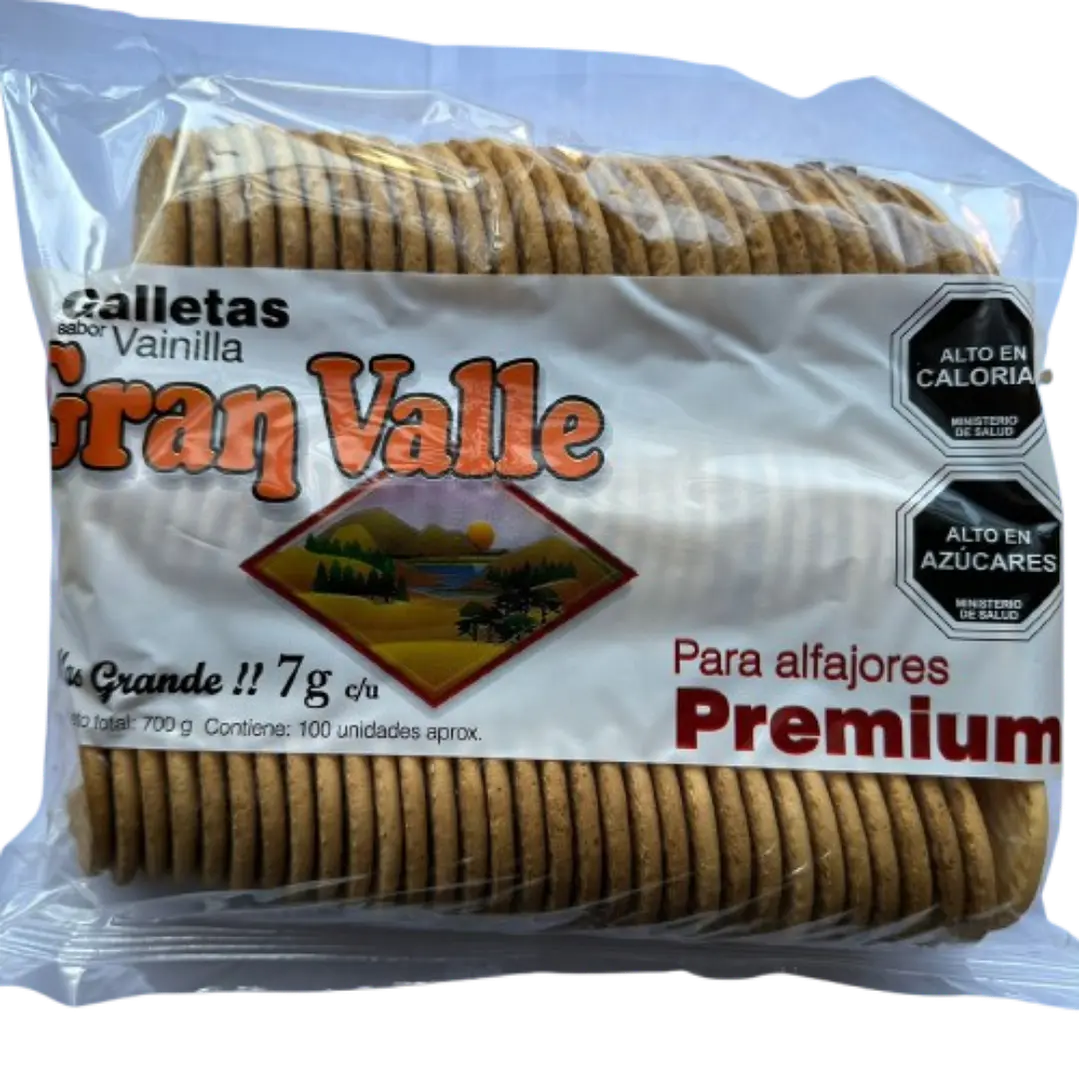 Galletas Tapas De Alfajor Gran Valle Vainilla 100un 1