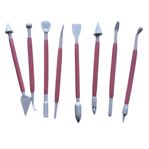 Set 8 Estecas Dobles Para Moldear Fondant