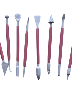 Set 8 Estecas Dobles Para Moldear Fondant