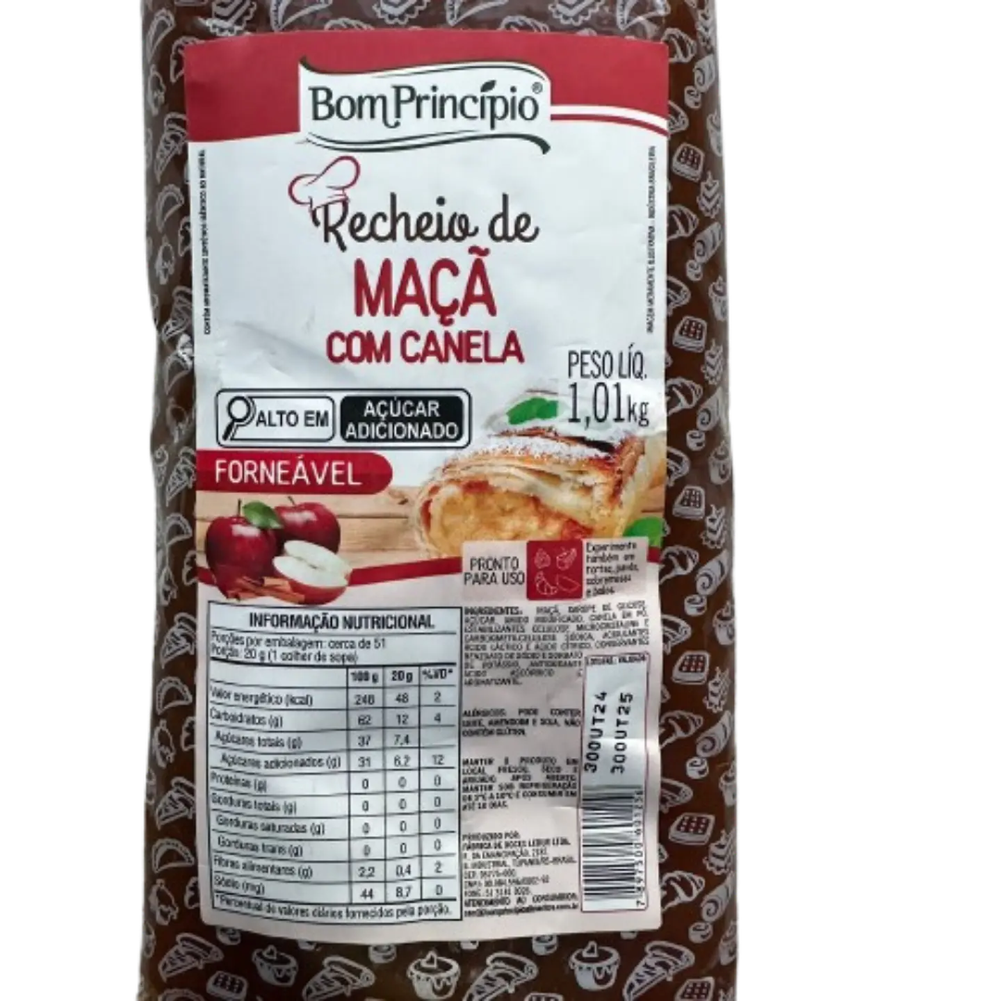 Relleno Manzana Canela Bon Principio 1kg 2