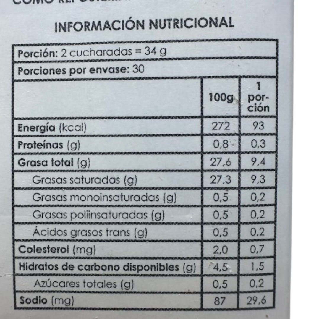 Crema Vegetal Para Batir Sin Azucar Festipak Puratos 1L 3