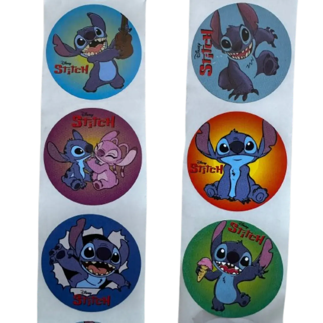 Sticker Stitch 6 Diseños 100un 38mm 1