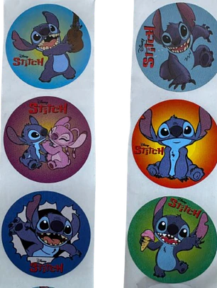 Sticker Stitch 6 Diseños 100un 38mm