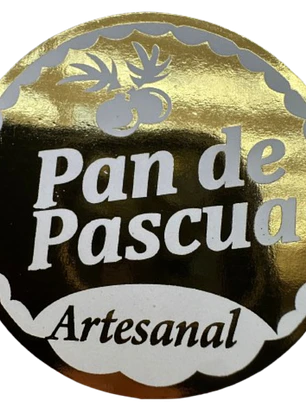 Sticker Pan De Pascua 100un 38mm
