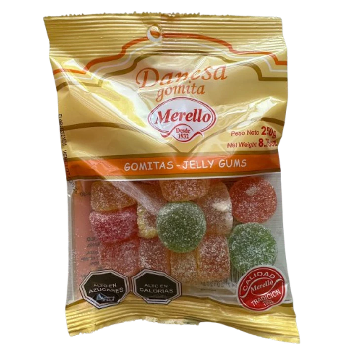 Gomitas Danesas Sabores Frutales Merello 250g 1