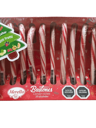 Bastones De Navidad Merello 10 Unidades