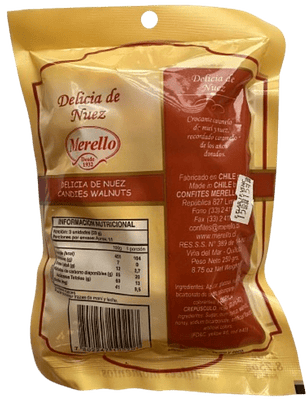 Delicia De Nuez Con Trozos Merello 250g