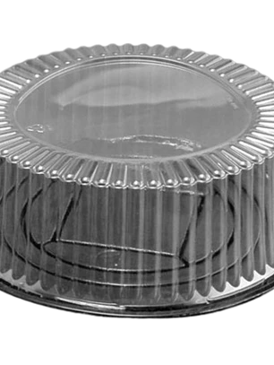 Pack 5 Cupula Redonda Plastico Tartaleta 1025-3 26x7cm