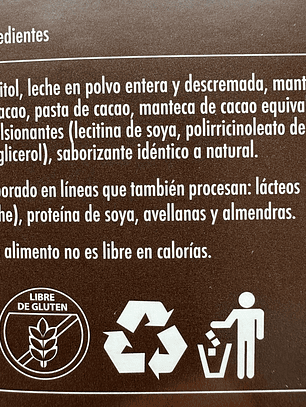 Chocolate 39% Cacao Leche Sin Azucar Monedas Neucober 1kg