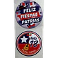 Sticker Fiestas Patrias Bandera 100un 38mm - Miniatura 1