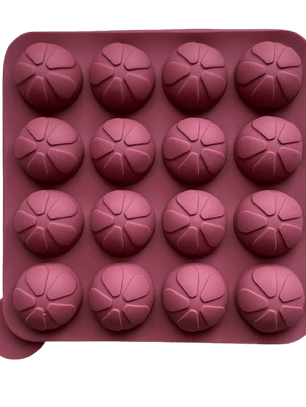 Molde Silicona Para 16 Cake Pop Diseño Flor 18x22,5cm