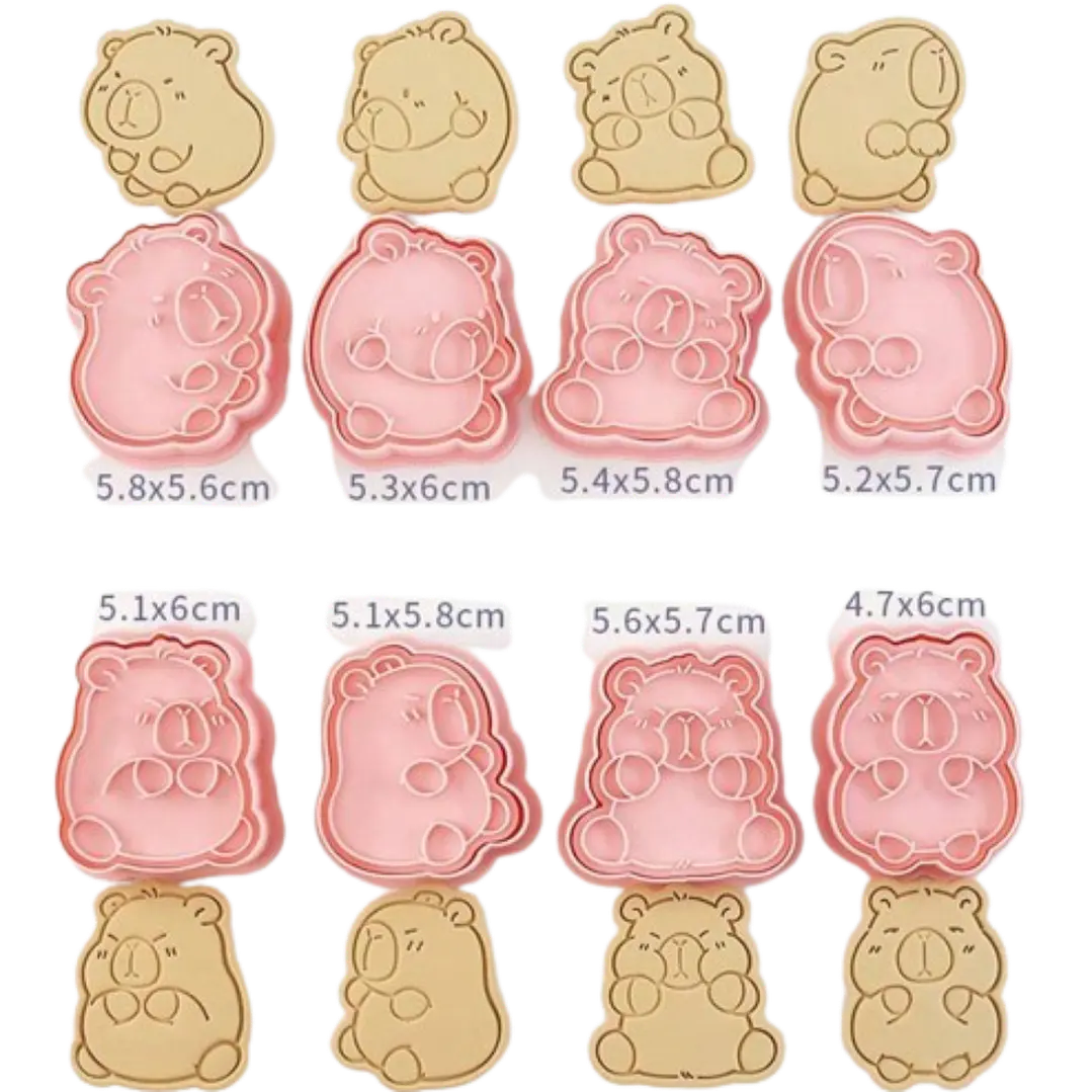 Cortador Galletas Capibara 8 Diseños 2