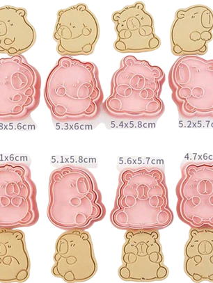 Cortador Galletas Capibara 8 Diseños