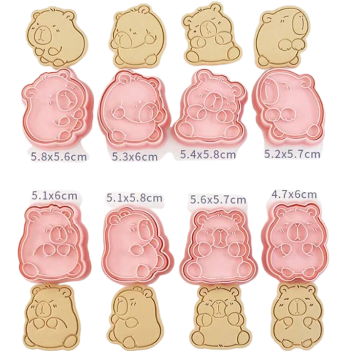 Cortador Galletas Capibara 8 Diseños 2