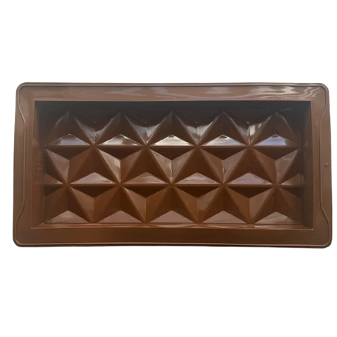 Molde Silicona Barra Chocolate Dubai Triangular 25x14x2cm