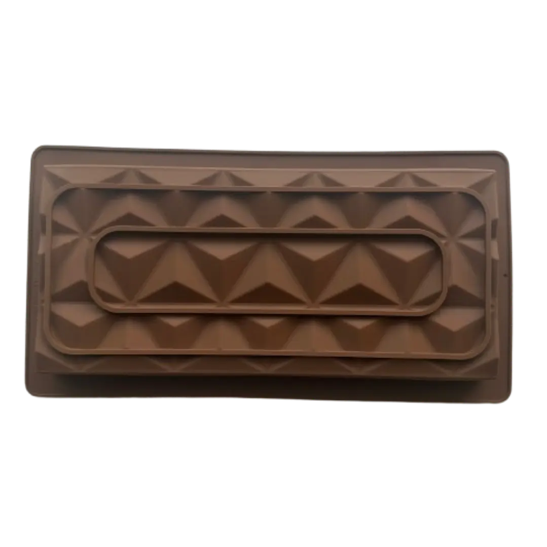 Molde Silicona Barra Chocolate Dubai Triangular 25x14x2cm 2