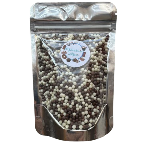 Bolitas Cereal Micro Blanco Negro Bañadas En Chocolate 80g