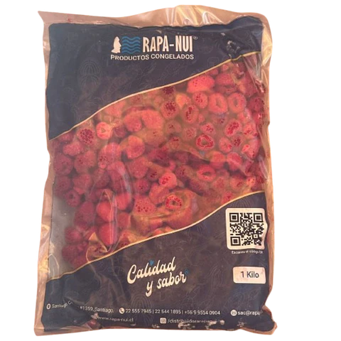 Frambuesa Entera Congeladas IQF Rapa Nui 1kg